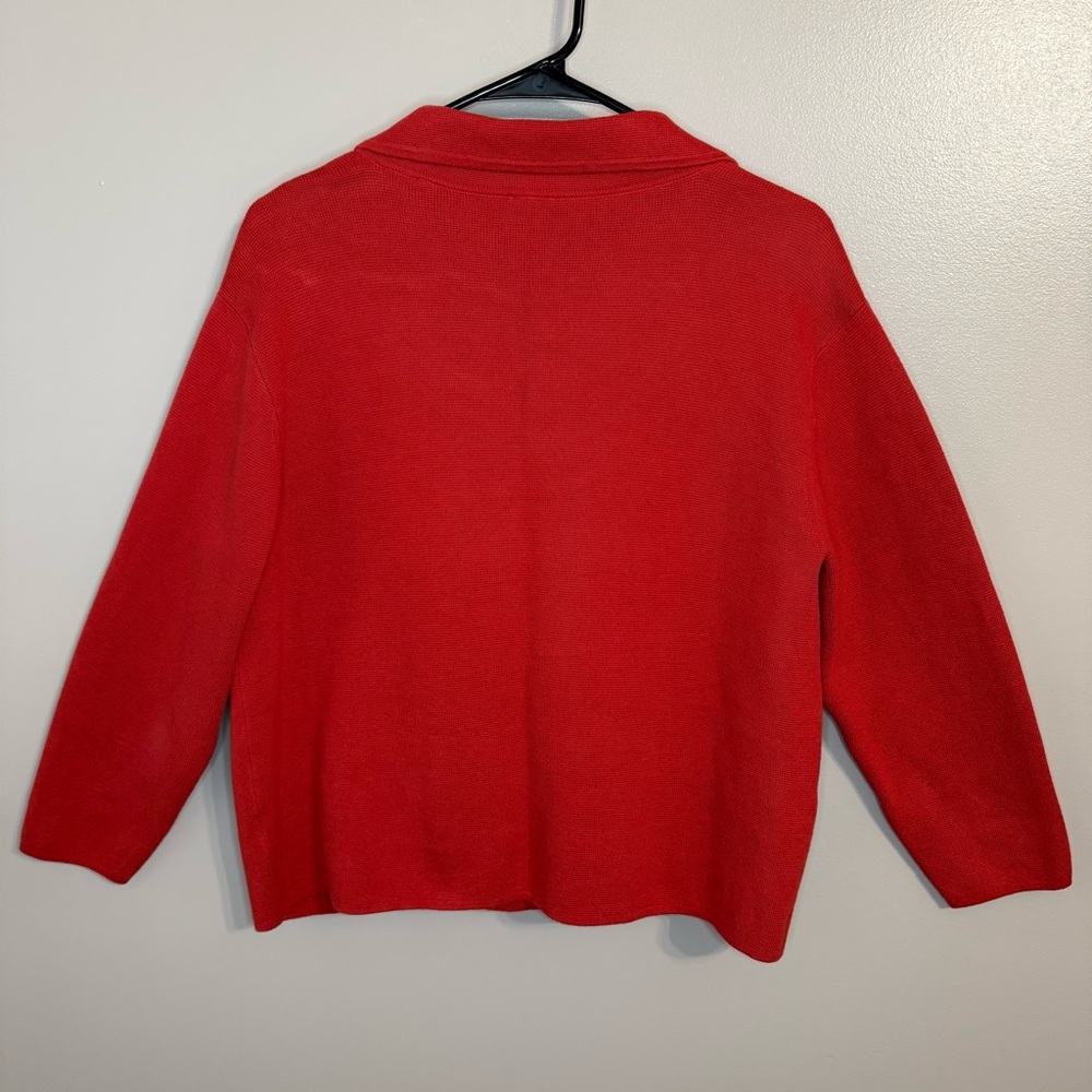 CAbi 4479 Red Coronation Blazer Knit Double Breasted Heart of CAbi Women’s M - Picture 3 of 11